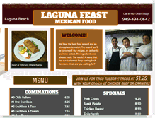 Tablet Screenshot of lagunafeast.com